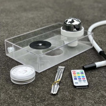 Factory direct  wholesale led China transparent clearly travel acrylic book hookah Shisha nargila