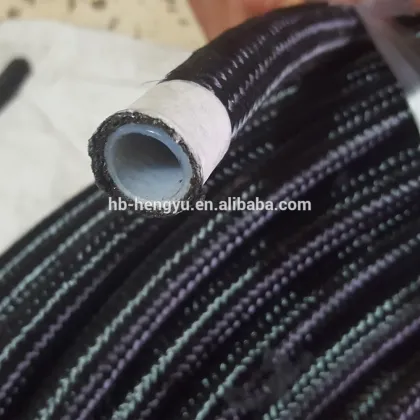 Teflon Hose with single SS304 and aramid fiber Technora braiding cover