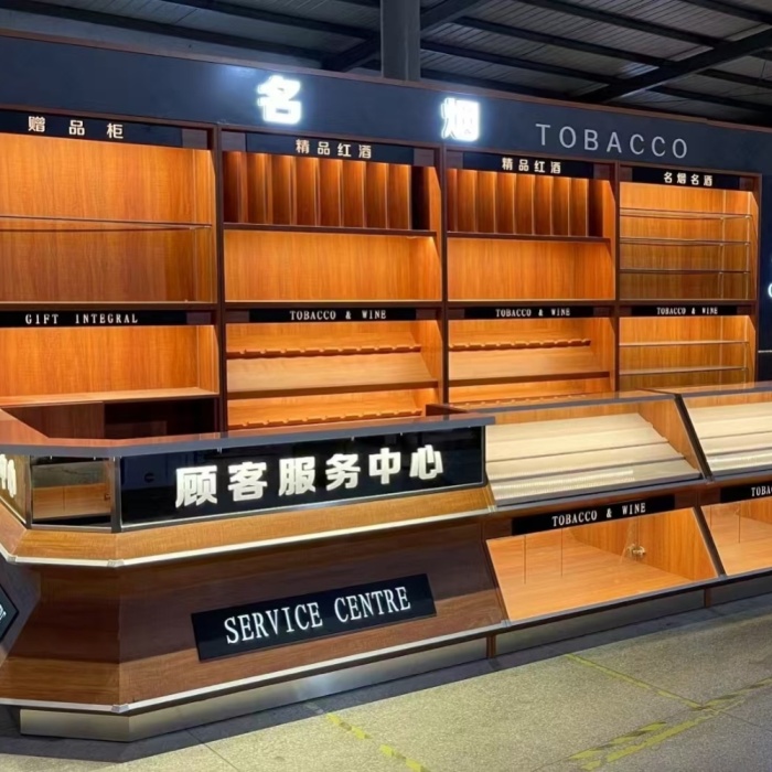Tobacco and Alcohol Display Boutique Service Desk