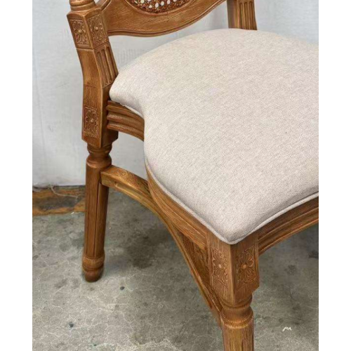 Vintage Rattan Wooden Louis Dining Chair