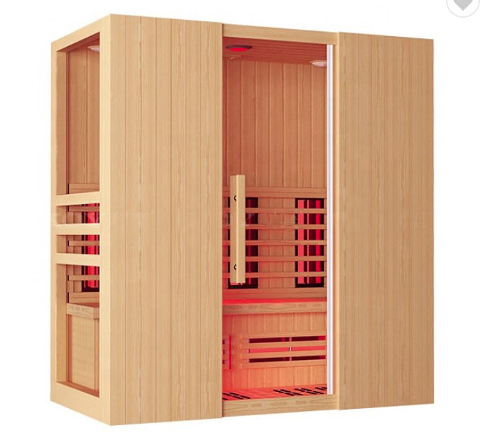 Sauna de vapor de 4 personas Sauna de madera infrarroja Sauna seca Sala de vapor