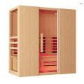Far infrared wooden dry sauna steam room