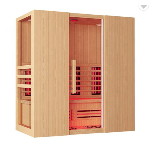 Far infrared wooden dry sauna steam room