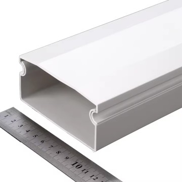High Quality Corrosion Preventive 1.6mm Thickness White 100mm*50mm Pvc Cable Trunking