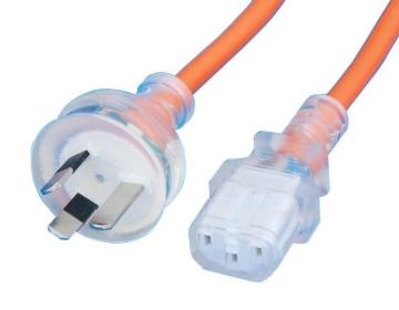 Australia clear extension lead,clear extension lead,Australian Power Plugs