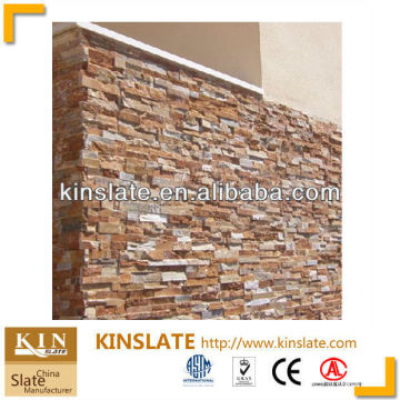 Kinslate Quarry and Factory Natural Stone Sunset/Beige/Yellow Quartzite Rough Cultured Coloring Stone