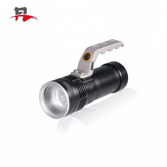 Outdoor Waterproof Rechargeable LED Spotlight: Super Bright, Adjustable & Portable Searchlight