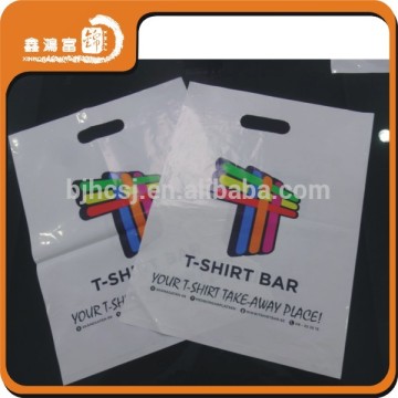 cheap die cut hdpe plastic shopping bag