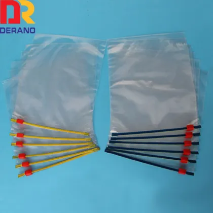 clear pe plastic bag with slider