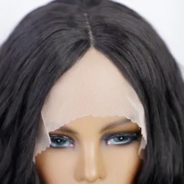 Aisi Hair high quality cheap vendor curly heat resistant synthetic full wigs synthetic wigs swiss lace wig front for women