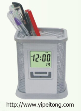 Nest gray clock