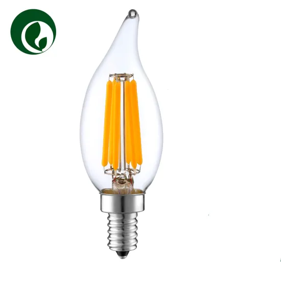 Candle Flame Tip Style C32 C10 CA10 4W 120V Dimmable LED Filament Chandelier Light Bulb 50W