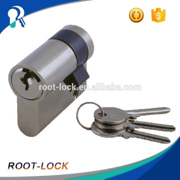 40mm brass half cylinder euro cylinder profile in NP color