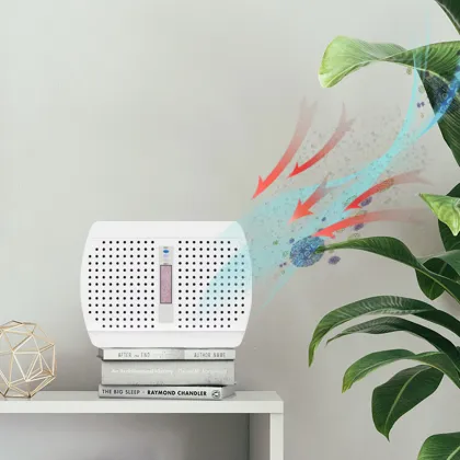 White Sand Renewable Desiccant Mini Dehumidifier with Silica Gel for Moisture Removal