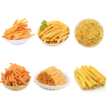 Corn Extruding Fried Bugles Snacks Processing Line