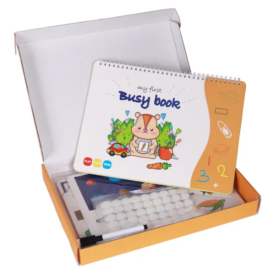 Personalised My First Busy Book Montessori for Preschoolers