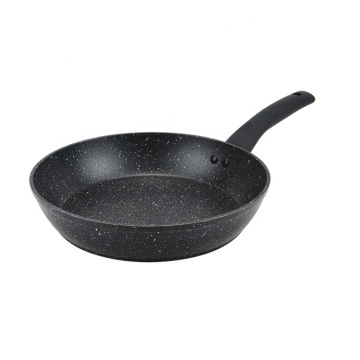 2020 Hot Selling Forged Aluminum Frying Pan with Non-Stick Marble Coating and Soft Touch Handle