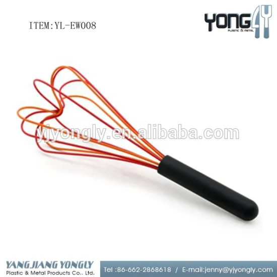Silicone wire Hand Held egg whisker manual egg beater