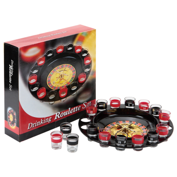 16 Shot Glass Drinking Machine: The Ultimate Wheel Party Game and Tabletop Dart Set for Adults