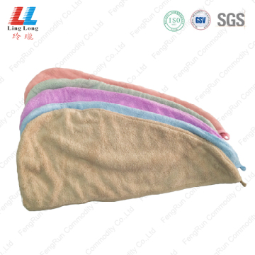 Microfiber hair fast dry towel sponge