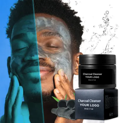 Charcoal Face Deep Cleansing Black Head Remover Oil Control Facial Cleanser for Men
