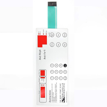 Meilleur prix un bouton de gaufrage 4 * 4 matrice membrane interrupteur clavier avec feuille