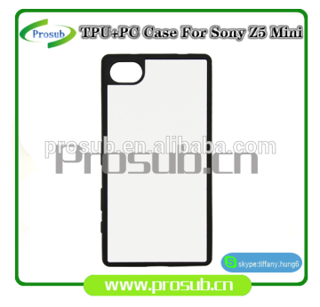sublimation heat transfer silicon blank diy TPU+PC cell phone case cover skin for Prosub-Z5 Compact/ Z5 Mini