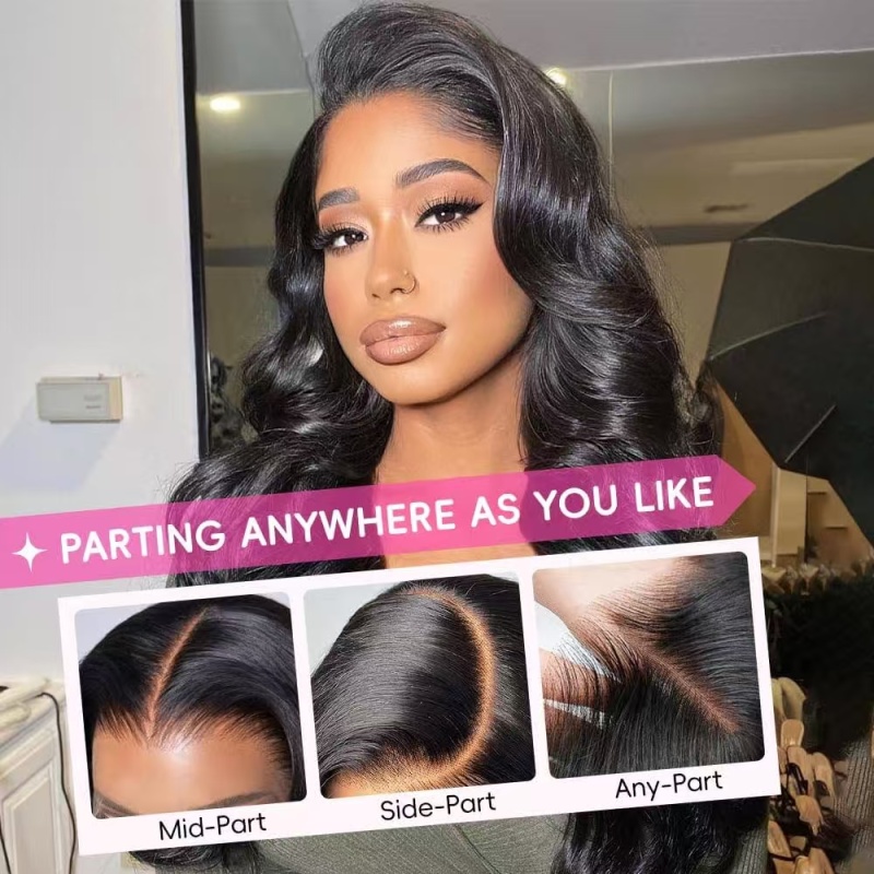 Virgin Human Hair Lace Front Wig Brazil