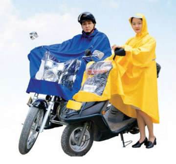 Best selling transparent PEVA disposable raincoats for motorcycle
