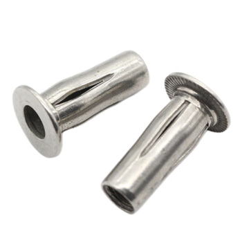 Inserts de noix de lanterne en gros: M4, M6, M8, M10 en acier inoxydable - tête plate plus écrous de rivet
