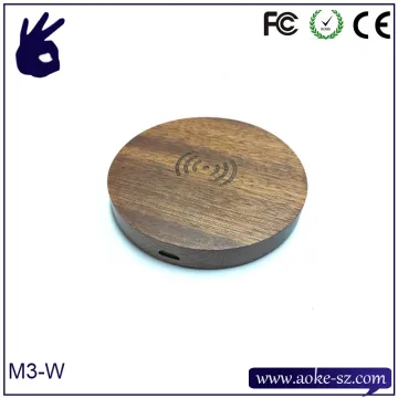 China 2016 Hot Qi Wooden Gift Wireless Charger for Mobile Phone