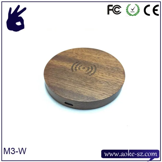 China 2016 Hot Qi Wooden Gift Wireless Charger for Mobile Phone