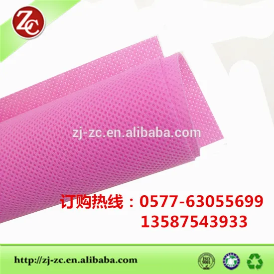 pink color nonwoven fabric pp for Promotional bag use