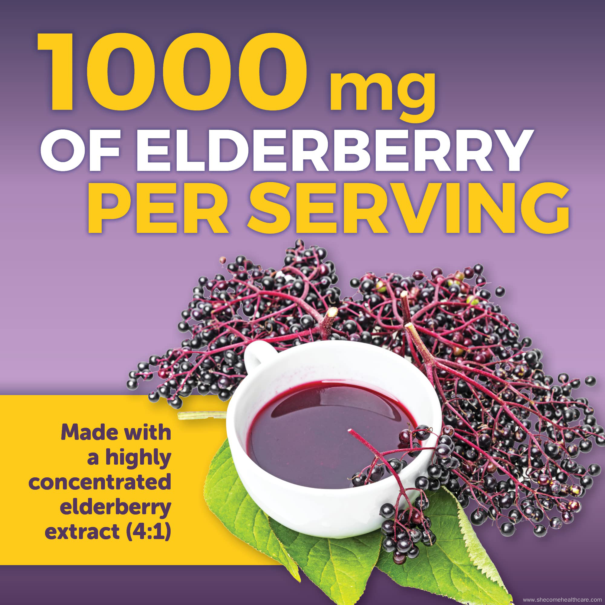Zinc and Vitamin C Sambucus Black Elderberry Capsules