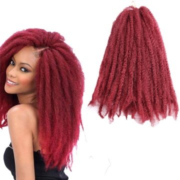 18'' Afro Kinky Twist Crochet Braids Hair Extension Synthetic Braiding Hair Crochet Braid Afro
