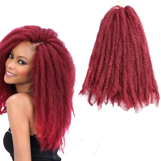 18'' Afro Kinky Twist Crochet Braids Hair Extension Synthetic Braiding Hair Crochet Braid Afro