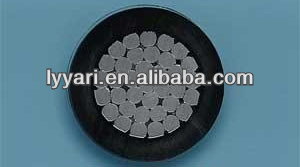 low voltage thin PVC insulated aluminum conductor steel reinforced aerial overhead power cables