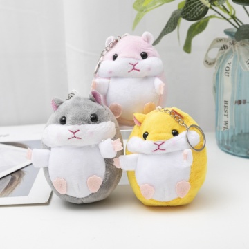 Custom Hamster-Shaped Mini Plush Keychain
