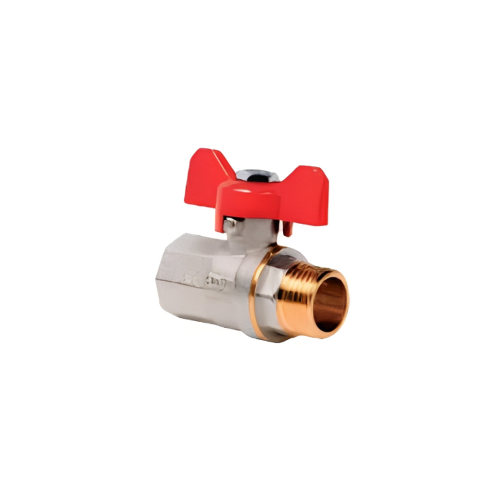 Efficient Brass Ball Valve with Butterfly Handle Mechanism2