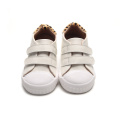 Sneaker per bambini in pelle in pelle di tela