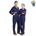 Sturdy Deep Blue High-Density Carded Work Attire