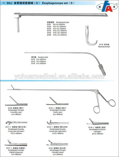 SGJ-S esophagoscope set for medical surgery operation kit