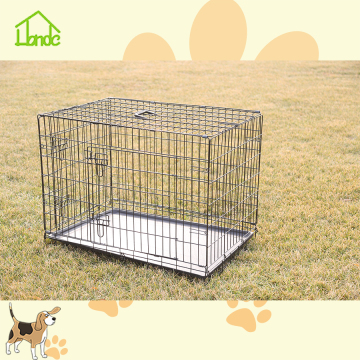 Factory direct folding dog cage crate