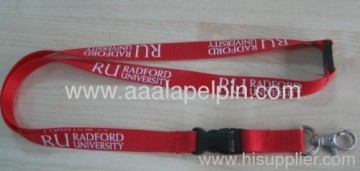 Hot Selling Red Nylon Lanyards 