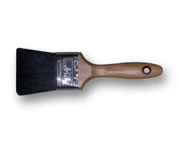 Wooden Handle Dyed Black Bristle Paint Brush