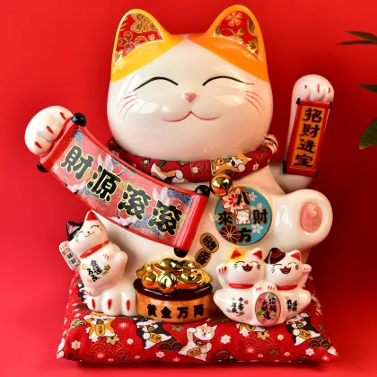 Best Quality Japanese Lucky Cat Fortune Maneki Neko Waving Cat - Factory Hot Sale