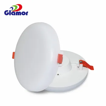 Frameless 18W Smart LED Panel Light with Adjustable Cutout and Triple Color Options