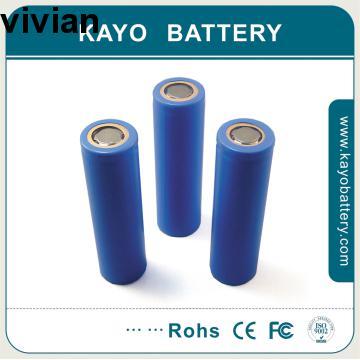 rechargeable LiFePO4 18650 Battery cell.