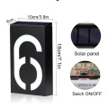 Solar Number Door Plate Lighting Outdoor