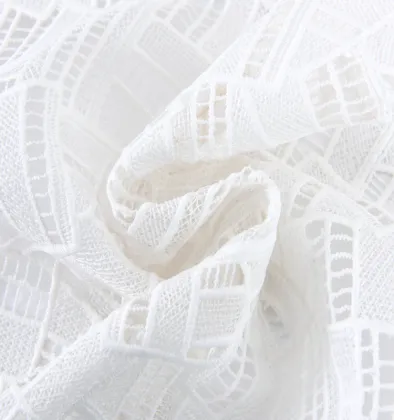Schiffli Lace dress flower cotton Embroidery Fabrics